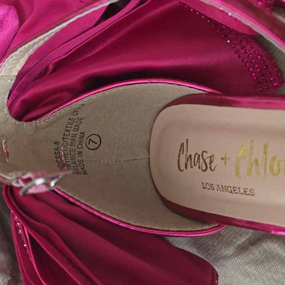 Chase+Chloe 🩷 pink high heels 👠 size7 - Picture 6 of 6